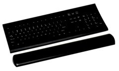 3M™ Gel Wrist Rest for Keyboard with Leatherette Cover and Antimicrobial Product Protection, WR310LE