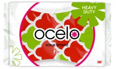 ocelo™ Heavy Duty Scrub Sponge 7216T, 3.7 in x 2.6 in x 0.8 in (93 mm x 66 mm x 20 mm), 1 pack