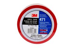 3M™ Vinyl Tape 471, Red, 3 in x 36 yd, 5.2 mil, 12 rolls per case,
Individually Wrapped Conveniently Packaged