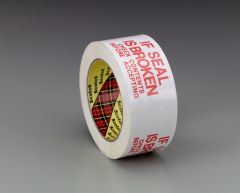 Scotch® Printed Message Box Sealing Tape 3771, White, 48 mm x 100 m, 36
per case