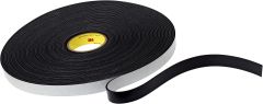 3M™ Vinyl Foam Tape 4718, Black, 1/2 in x 36 yd, 125 mil, 18 rolls per
case