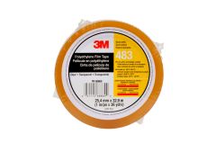 3M™ Polyethylene Tape 483, Transparent, 1 in x 36 yd, 5.0 mil, 36 rolls
per case, Individually Wrapped Conveniently Packaged