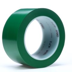 3M™ Vinyl Tape 471, Green, 3 in x 36 yd, 5.2 mil, 12 rolls per case