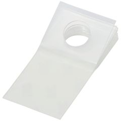3M™ Hang Tab 1074, Clear, 1 in x 2 in, 1000 per case (10 tabs/pad 100
pads/pack 10 packs/case)