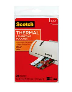 Scotch™ Thermal Pouches TP5900-20 for items ups to 4.33 in x 6.06 in