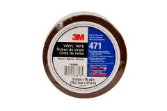 3M™ Vinyl Tape 471, Brown, 3 in x 36 yd, 5.2 mil, 12 rolls per case,
Individually Wrapped Conveniently Packaged