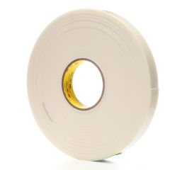 3M™ VHB™ Tape 4951, White, 1 in x 36 yd, 45 mil, 9 rolls per case