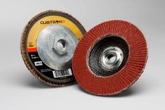 3M™ Cubitron™ II Flap Disc 967A, T27, 7 in x 7/8 in, 60+ Y-weight, 5 per
case