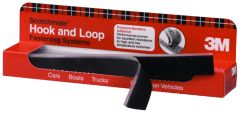 3M™ Hook/Loop Fastener SJ3571/SJ3572, Black, 1 in x 12 in, mated strips,
(12 strips/CAR, 6 CAR/CV) 72 per case, PN06480