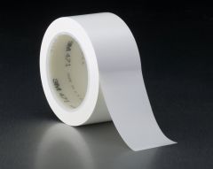 3M™ Vinyl Tape 471, White, 1/2 in x 300 yd, 5.2 mil, 16 rolls per case,
3 in Core