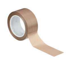 3M™ PTFE Glass Cloth Tape 5451, Brown, 2 in x 36 yd, 5.6 mil, 6 rolls
per case, Boxed