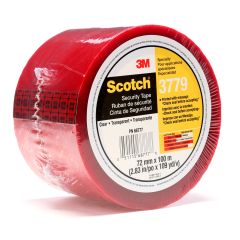 Scotch® Security Message Box Sealing Tape 3779, Clear, 72 mm x 100 m, 24
per case, Individually Wrapped Conveniently Packaged