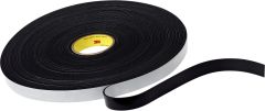 3M™ Vinyl Foam Tape 4508, Black, 3/4 in x 36 yd, 125 mil, 12 rolls per
case