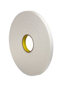 3M™ Urethane Foam Tape 4104, Natural, 1/2 in x 18 yd, 250 mil, 18 rolls
per case