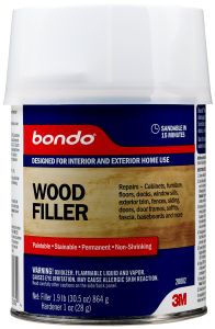 Bondo® Wood Filler, 20082, 1 Quart, 3 per case
