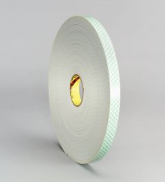 3M™ Double Coated Urethane Foam Tape 4008, Off White, 1/2 in x 36 yd,
125 mil, 18 rolls per case