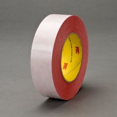 3M™ Double Coated Tape 9737R, Red, 48 mm x 55 m, 3.5 mil, 24 rolls per
case