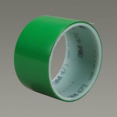 3M™ Vinyl Tape 471, Green, 2 in x 36 yd, 5.2 mil, 24 rolls per case