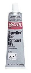 Loctite Superflex Clear Non-Corrosive RTV Silicone Adhesive Sealant, 51387