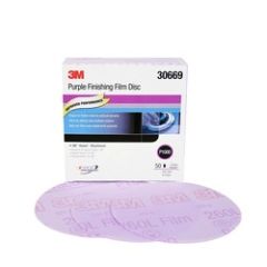 3M™ Purple Finishing Film Hookit™ Disc, 30669, 6 in, P1000