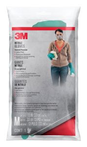 3M™ Nitrile Gloves, 90011, Medium, 10/cs