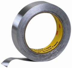 3M™ Aluminum Foil Tape 431, Silver, 19 mm x 55 m, 3.1 mil, 48 Rolls/Case