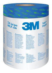 ScotchBlue™ Pre-taped Painter's Plastic PT2093EL-24, 24 in x 30 yd (60,9 cm x 22,8 m), 1 Roll/pack