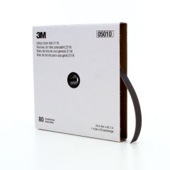 3M™ Utility Cloth Roll 211K, 80 J-weight, 1 in x 50 yd, Full-flex, 5 per
case