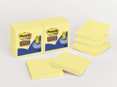 Post-it® Super Sticky Pop-up Notes R330-10SSCY, 3 in x 3 in Canary Yellow