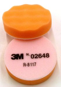3M™ Finesse-it™ Buffing Pad 02648, 3-1/4 in Orange Foam White Loop, 10
per inner 50 per case
