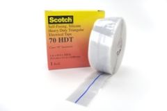 Scotch® Heavy Duty Rubber Electrical Tape 70 HDT, 1 in x 30 ft, Sky
Blue/Gray, 1 roll/carton, 24 rolls/case
