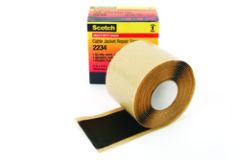 Scotch® Cable Jacket Repair Tape 2234, 2 in x 6 ft, Black, 1
roll/carton, 10 rolls/Case