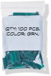 Clear Line Single Track Seal Top Bag with Write-On Block, F40253W