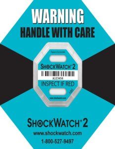 ShockWatch 2 - 10G  -Serialized, includes framing label