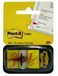 Post-it® Sign Here Flags 680-31 (36) 1 in x 1.7 in (25,4 mm x 43,2 mm) 50 flags/pd, 36pds/cs
