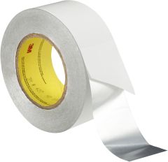 3M™ Aluminum Foil Tape 427, Silver, 150 mm x 55 m, 4.6 mil, 8 rolls per
case