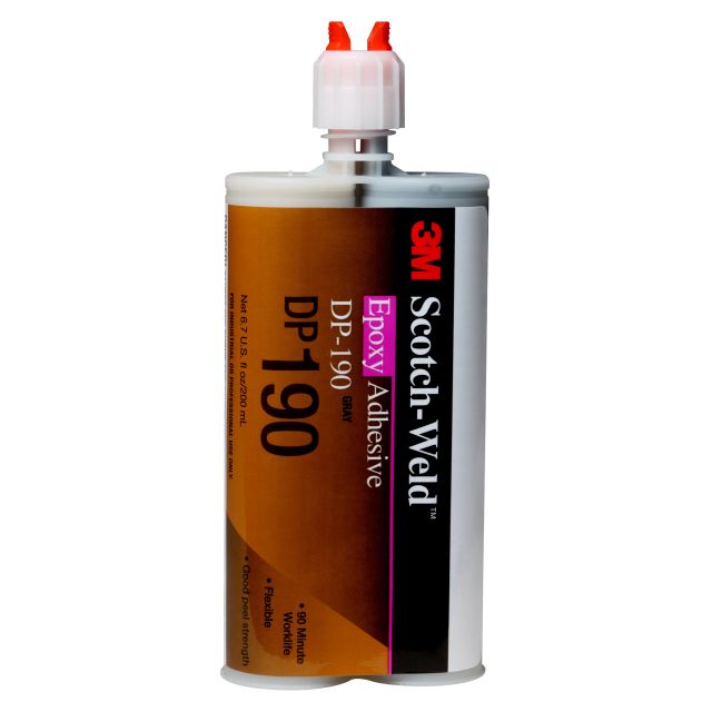 3M™ Scotch-Weld™ Epoxy Adhesive DP190, Gray, 400 mL Duo-Pak, 6/case
