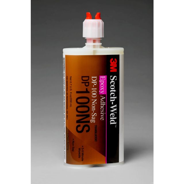 3M™ Scotch-Weld™ Epoxy Adhesive DP100NS, Translucent, 200 mL Duo-Pak,
12/case