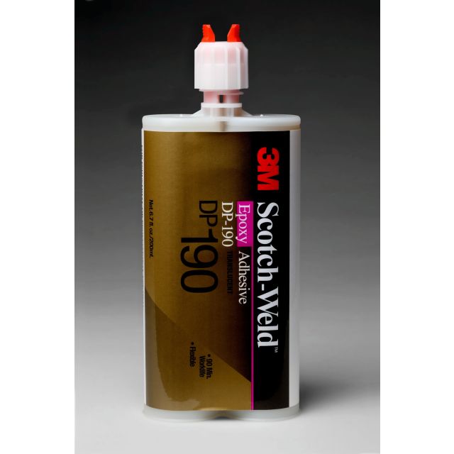 3M™ Scotch-Weld™ Epoxy Adhesive DP190, Translucent, 200 mL Duo-Pak,
12/case