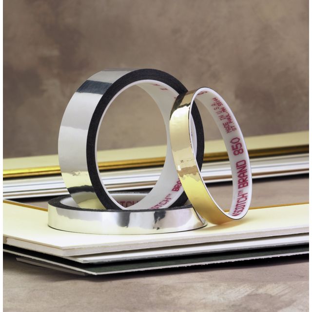 3M™ Polyester Film Tape 850, Red, 1 in x 72 yd, 1.9 mil, 36 rolls per
case